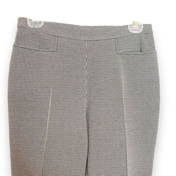 Akris punto Franca Houndstooth Cropped Trousers Black Cream Women’s Size 6 / S - Picture 8 of 16